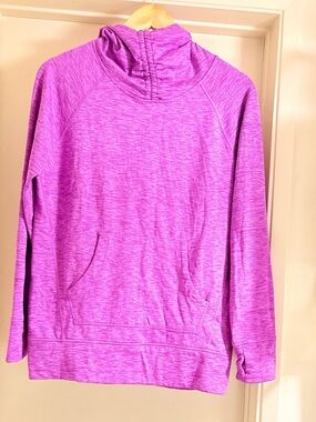 Marc New York Heathered Magenta Cowl Neck Pullover